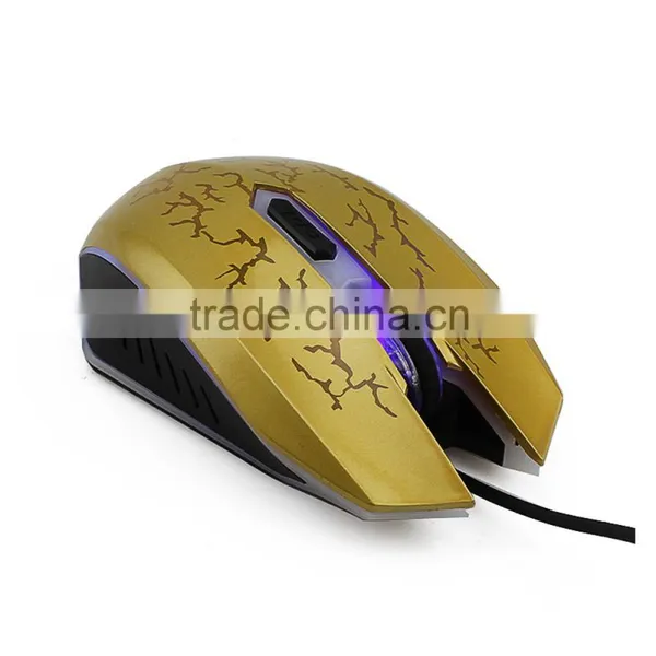 Gold 3200 DPI USB Wired Mouse Mice,LED Optical Gaming Mouse photo-5