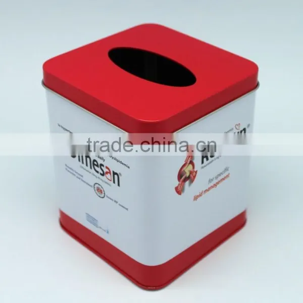 China wholesale car tissue box holder tin tissue paper box tissue box cover