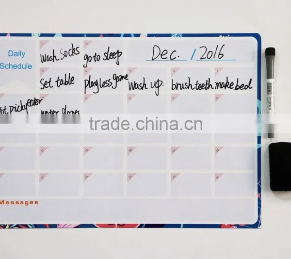 Magnetic Planner Weekly Multi-Purpose Magnet Board for Refrigerator Dry Erase Board Shopping List Memos photo-5