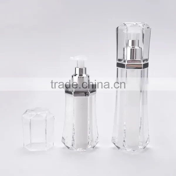 Diamond Shape AS Material 50ml Airless Lotion Bottle photo-3