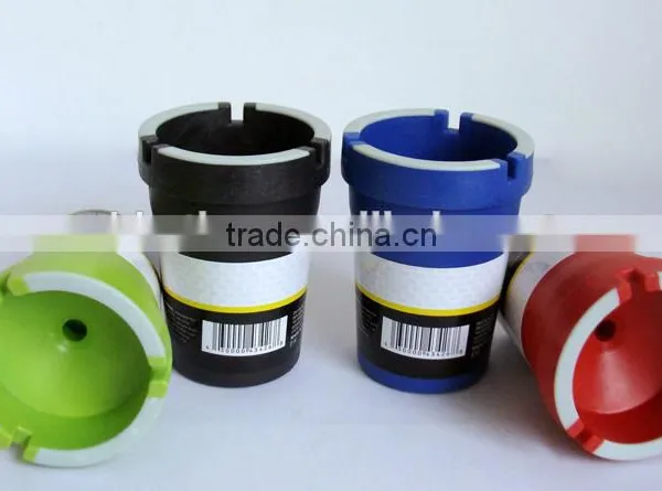 Car Ashtray With Glue on the Top High Quality Plastic Ashtray Portable Ashtry Multi-color Car Ashtray photo-5