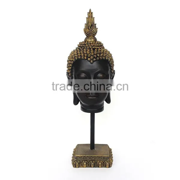Handmade Resin Buddha Head Statue photo-2