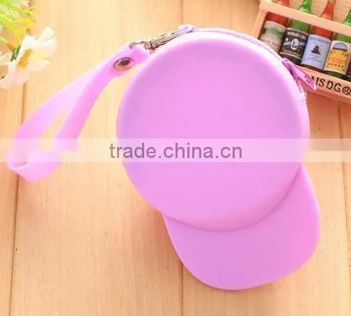 Cy277 Creative Small Silicone Hat Coin Purse Cute Kids Cartoon Mini Wallet Kawaii Bag Coin Pouch Children Purse photo-3