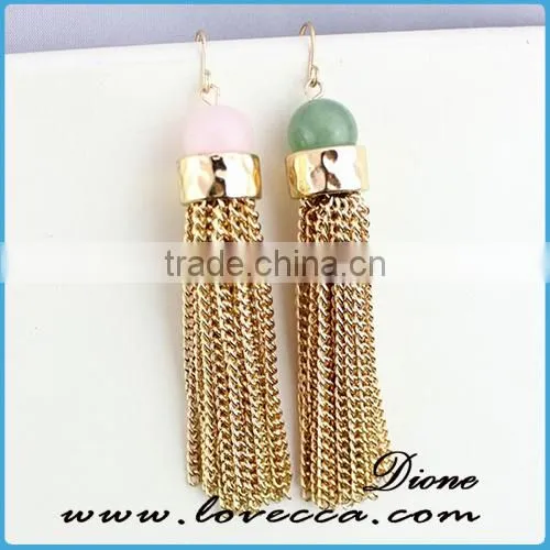 Handmade Beaded Bohemian Hoop Earring, Gold Wire With Turquoise Seedbeads Charm Earring photo-2