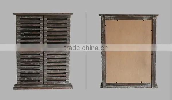 Custom Logo Low Moq Shutter Shape Wooden Window photo-4