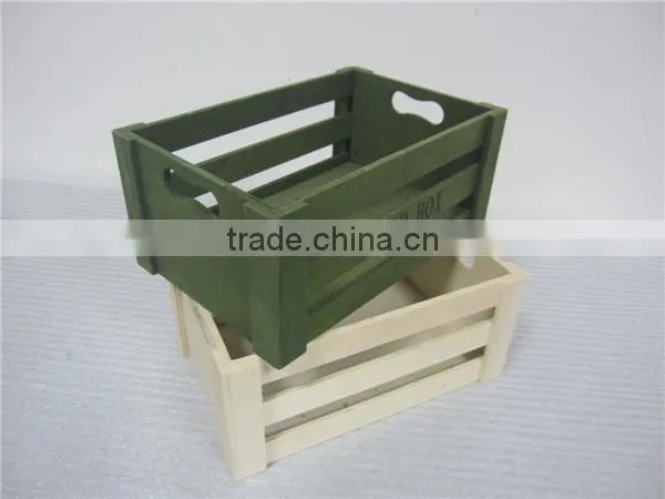 Green Color Plywood Wooden Crate for Milk Friut photo-5