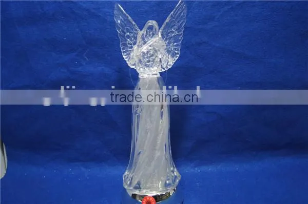 2016 Newest Design Acrylic Angel With LED Changing Color and Christmas Music photo-4