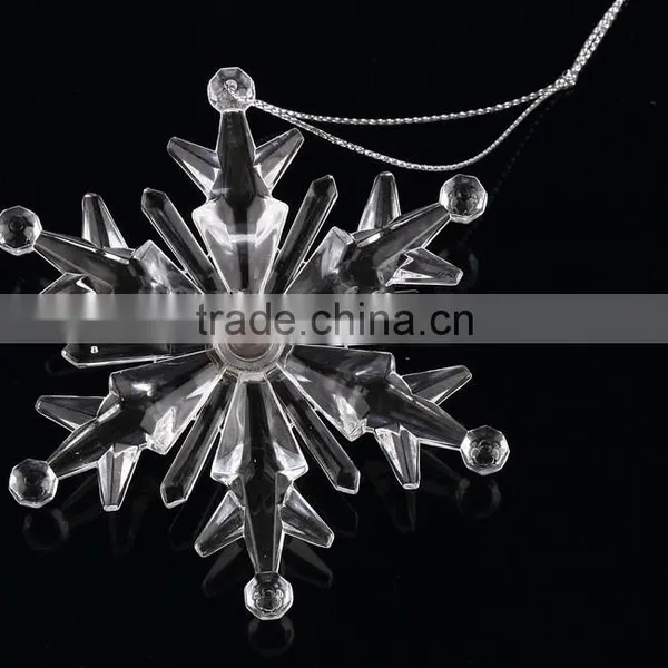 2017 New Design Acrylic Crystal Snowflake Pendant photo-3