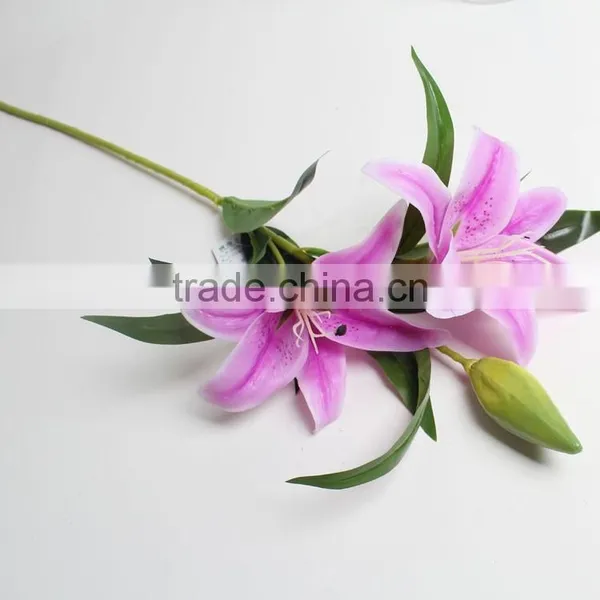 Best Quality Artificial Lily Flowers Decorative Lily Flowers for Decoration photo-3