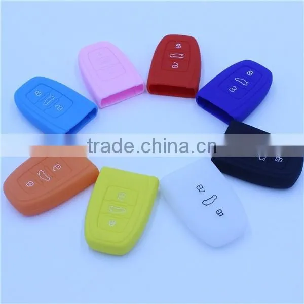 for Audi A4L.A5.A8.Q5.S5 Soft Silicone Materail Silicone Car Key Shells photo-3