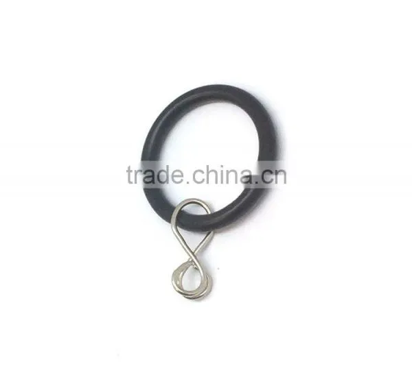 Furniture DIY Steel Curtain Rod Ring Loose Eyelet ID35mm/OD42mm Black Colour photo-3