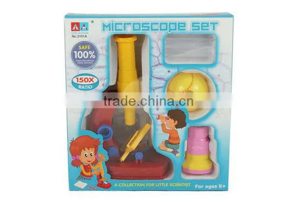 150X Microscope with telescope and kaleidoscope intellect toys