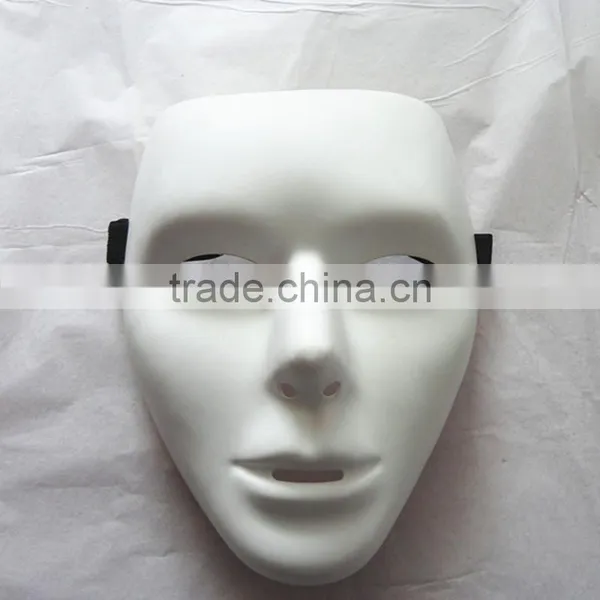 PVC Plastic Jabbawockeez Hiphop White Dance Face Mask for Dance False Face Mask photo-3