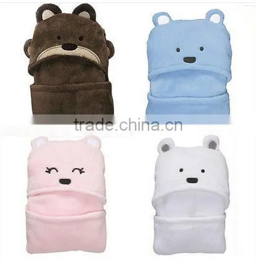 Baby Soft Cotton Terry Hooded Baby Bath Towel,custom Plain New Hooded Towel for Baby photo-3