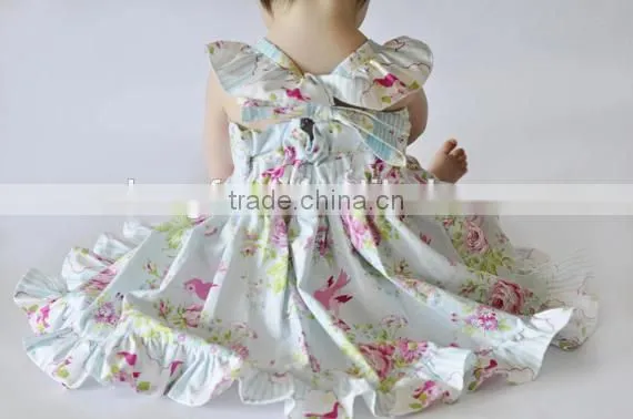 Little Girls Spring Flower Dress Kids Easter Cute Dress photo-5