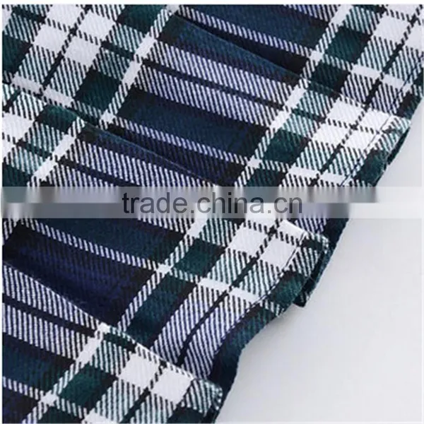 Wholesales Short Design Schools Uniform Skirts Blue Plaid School Girl Skirt photo-5