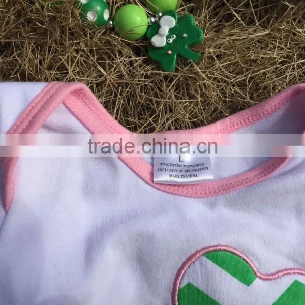 St Patrick Romper Shamrock Baby Romper Sets Kids Tutu Dresses Cotton Baby Romper Baby Girls Tutu Romper Baby 2015 Wholesale photo-2