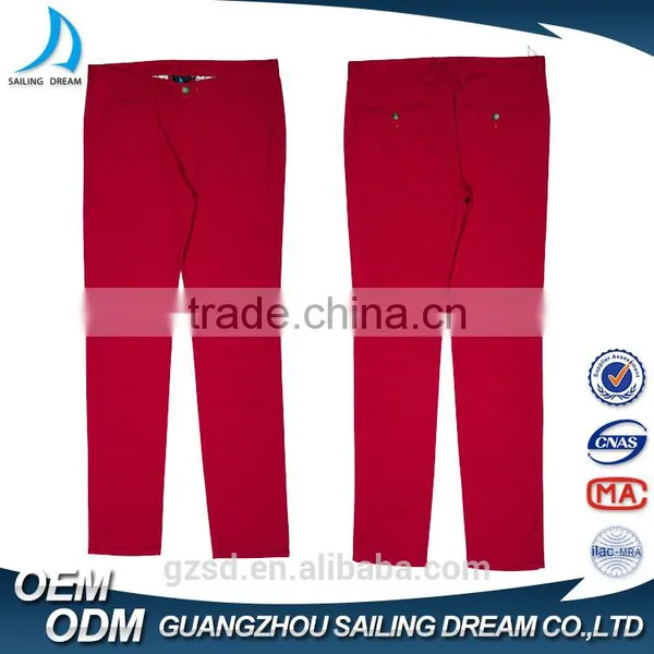 Top Quality Mock Pockey Shape Decoration 80%cotton Casual Mens Cargo Pants With Side Pockets photo-3