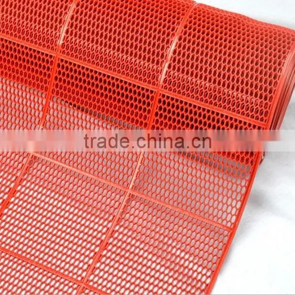 Eco-friend Anti-slip Durable Roll Coil Pvc Hexagonal Mat photo-6