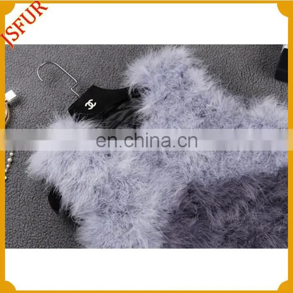 2015 Fashion Women's Long Real Turkey Fur Vest photo-3