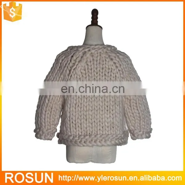 Supplier Soft 100% Wool Handmade Sweater for Babies photo-2