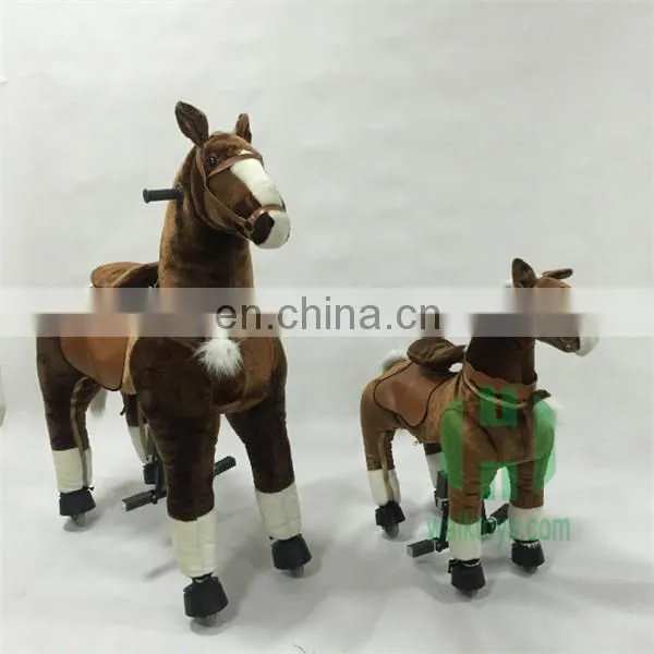 HI CE 2017 China Factory Amusement Rocking Ride Toy Horse on 4 Wheels photo-4