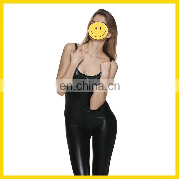 New Arrival Fashion Leather and Latex Catsuits,latex Spiderman Catsuit Costume,ladies Leather Dress photo-5