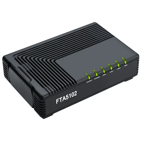 2FXS Port Network Voip Phone Adapter Voip Adapter Pulse Dialing for FTA5102 photo-2
