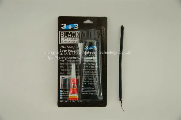 Hardex Тип 35g Черный уксуснокислый ацетокси-модифицированный силиконовый герметик однокомпонентный  для изготовления уплотнительных прокладок