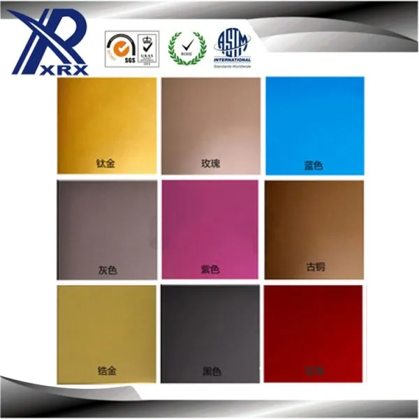Titanium Gold Super Mirror 4X8 Brass Color 304 Stainless Steel Sheet photo-5