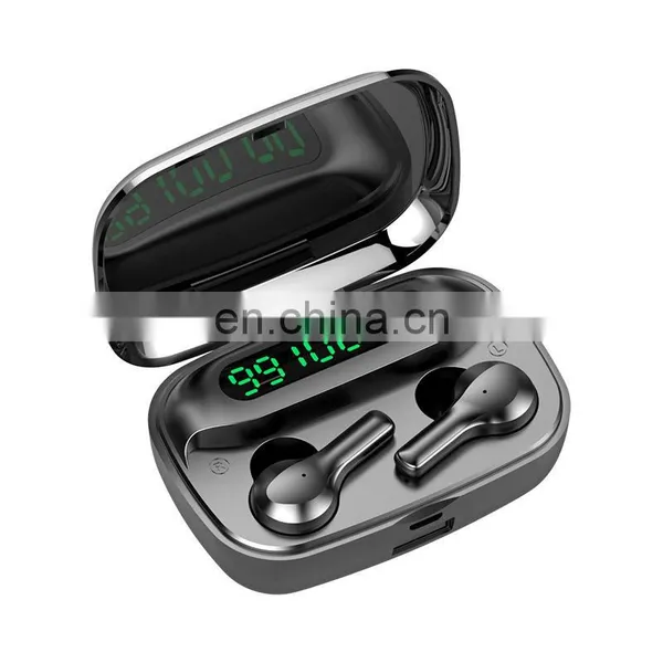 New Arrival R3 Bluetooth Headset Triple Digital Display With Tail Rod Dual Ear Wireless TWS Touch 5.0 Sports Bluetooth Headset photo-2
