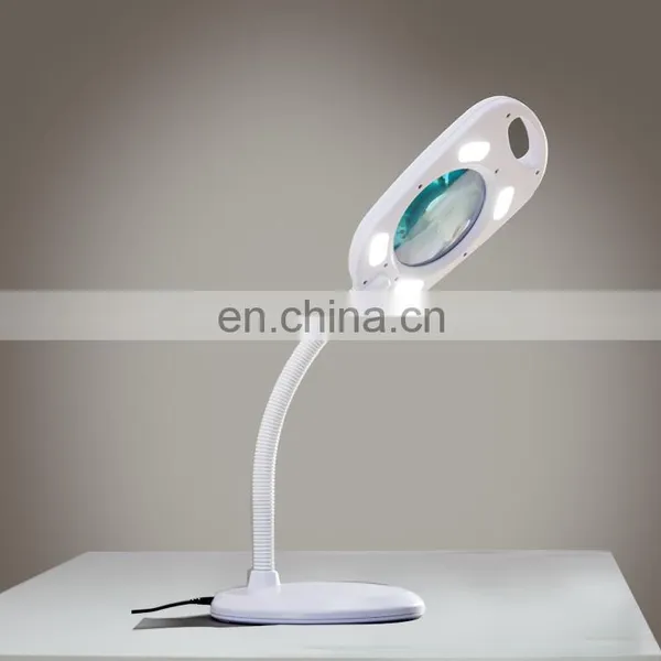 Top Quality European Simple Design Plastic Desk Portable Magnifying Lamp photo-6