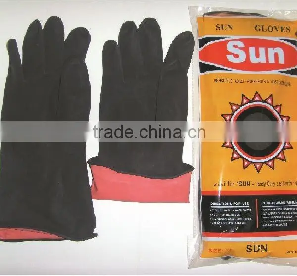 Black Latex Gloves