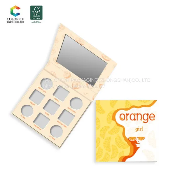 Hot Sale Eye Makeup Clean Magnetic Eyeshadow Palette for Eyeshadow Paper Packaging Empty Paint Pallet photo-3