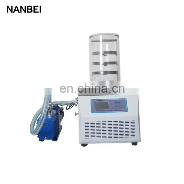 LGJ-10 Manifold Top Press Type Vacuum Freeze Dryer Laboratory Lyophilizer Machine For Food photo-4