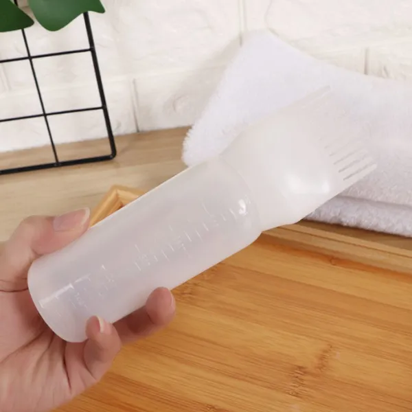 6 oz Hair Dye Bottle Applicator Brush Dispensing Salon Hair Coloring Dyeing New Empty Hair Dye Bottle With Applicator Brush photo-4