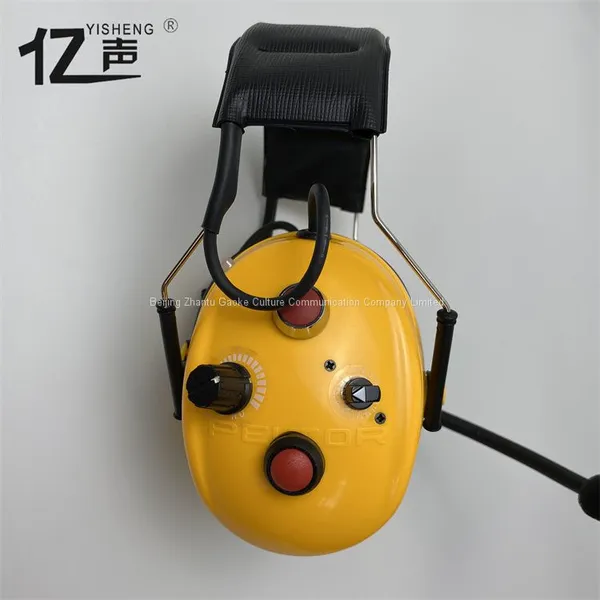Professional Wireless Noise Reduction Intercom Half Duplex Bold Yellow Headset “YISHENG” YS-DJ-02H Series photo-3