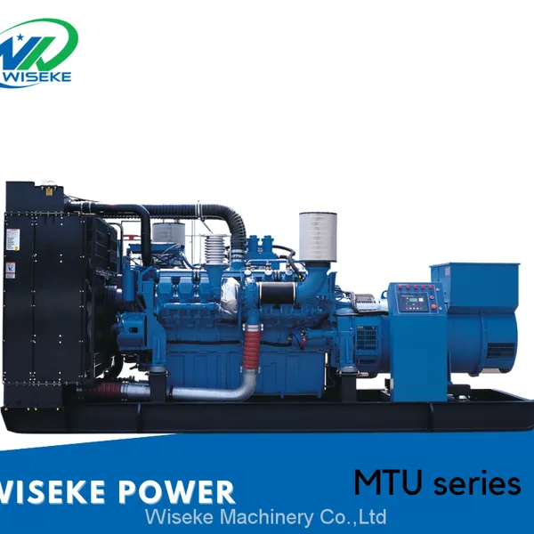 Высококачественный дизельный генератор MTU мощностью 800 кВА Wiseke Machinery