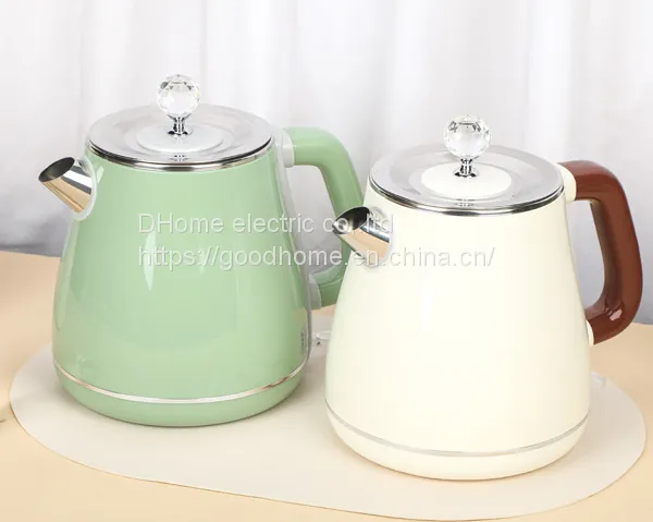 Vintage Electric Kettle 1.8L Double Layer Anti Scald 304 Stainless Steel Household Automatic Power off Kettle（Wechat:13510231336）