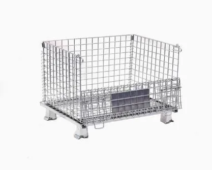 Wire Mesh Containers for Grocery Store Wire Mesh Cage Stillage photo-3