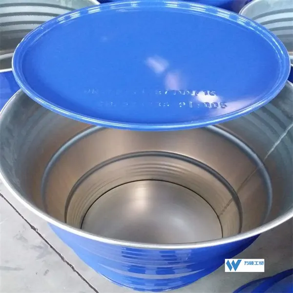 200L Big Hoop Iron Drum With Hoop Opening Iron Drum Wholesale Necking Inner Coating Drum Supplied in Wan Shuo. photo-2
