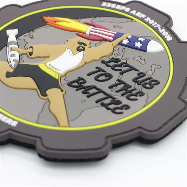 Wholesale PVC Morale Patches With Hook Backing Military Tactical Patch Factory photo-2