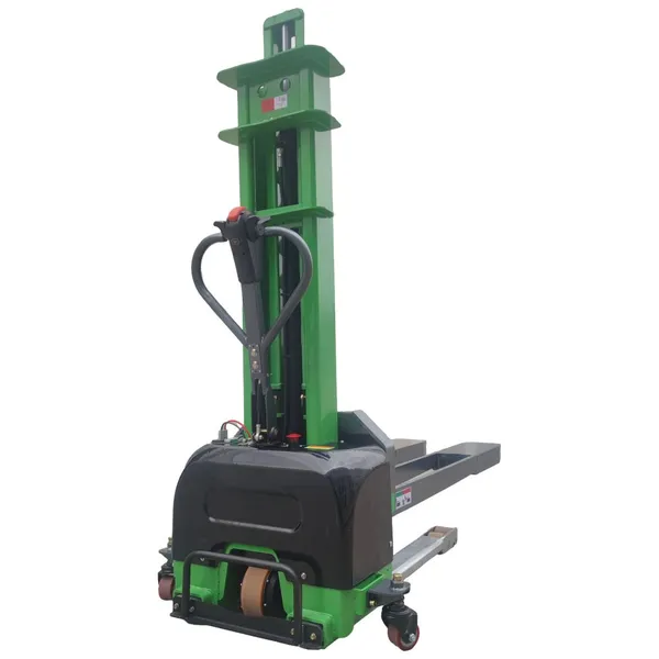 Hot Sale Full Electric Self Loading Stacker Electric Movement and Electric Lifting Forklift Stacker Machine photo-3