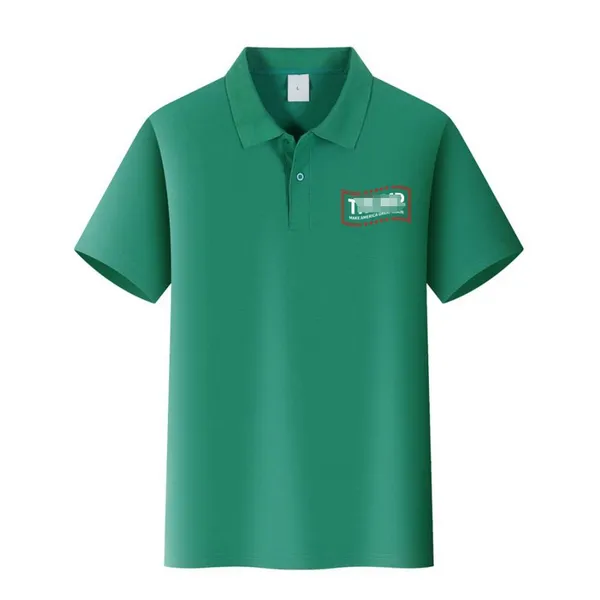 Custom Logo Polo Shirts Turn‑down Collar Staff Uniform Corporate Event Team Work Wear Short Sleeve Polos photo-5