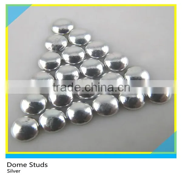 Aluminum Metal Hot Fix Dome Studs Orange Flatback Half Round Studs photo-6
