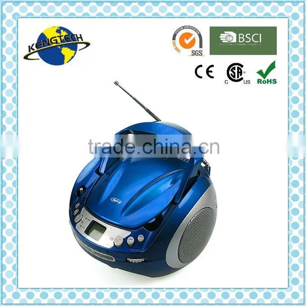 Hot Sale Stylish Sliver and Blue Avant-grade Portable CD Boombox photo-6