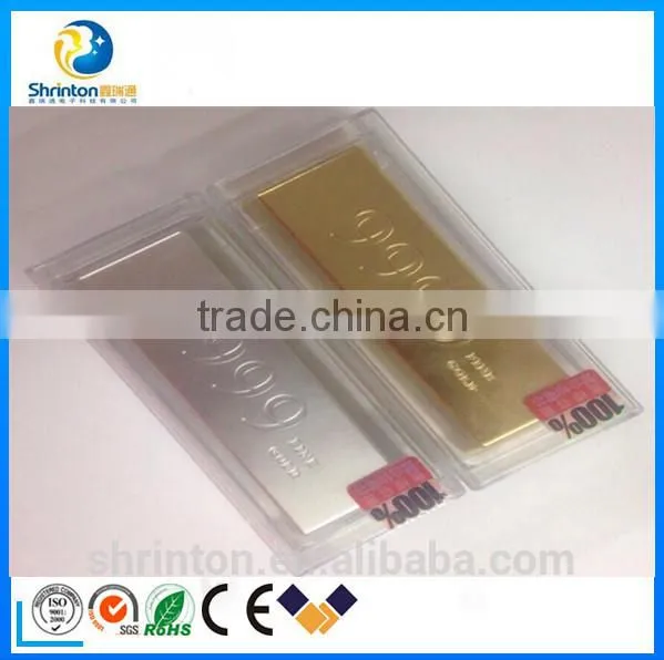 Factory Directly Offer Gold Bar Portable Power Bank 10000mah With Smart Shape photo-6