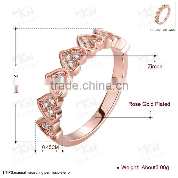 New Trend Heart Love Dubai Gold Ring Designs Models Finger Ring for Women photo-3