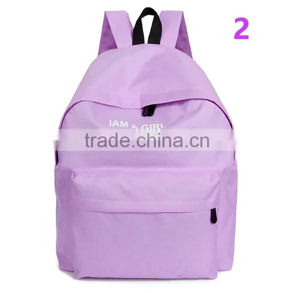 Unisex Boys Girls Canvas Backpack 2016 Fashion Rucksack School Shoulder Bag photo-3