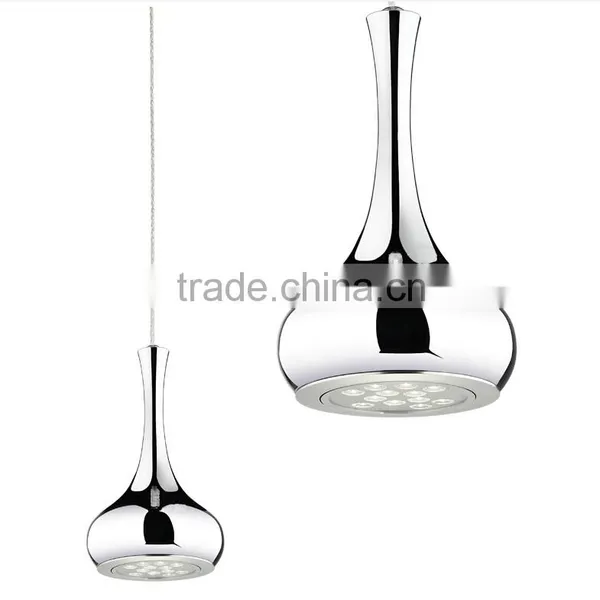 2016 New 9W 12W Plated Silver LED Pendant Light Color Vase Dining Room Creative LED Droplights photo-5